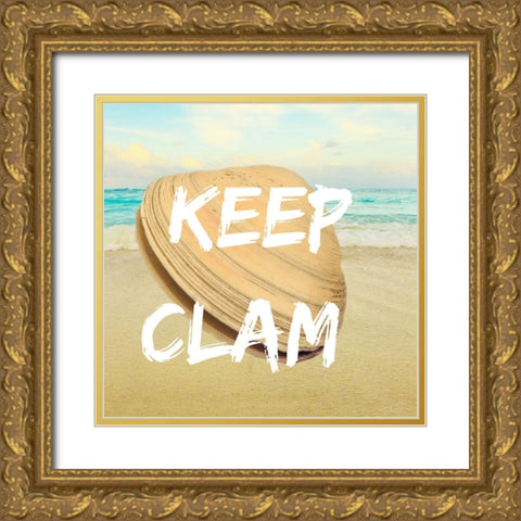 Clam 1 Gold Ornate Wood Framed Art Print with Double Matting by Phillip, Jamie