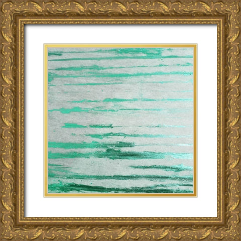 Emerald Green 1 Gold Ornate Wood Framed Art Print with Double Matting by Phillip, Jamie