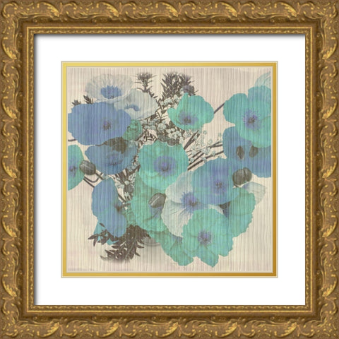 Field Of Bloom Gold Ornate Wood Framed Art Print with Double Matting by Phillip, Jamie