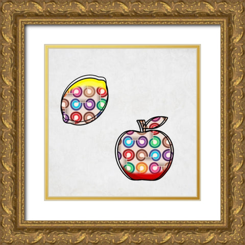 Fruit World Gold Ornate Wood Framed Art Print with Double Matting by Phillip, Jamie