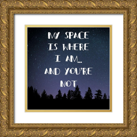 My Space Gold Ornate Wood Framed Art Print with Double Matting by Phillip, Jamie