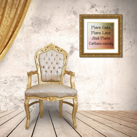 All Things Sweet Gold Ornate Wood Framed Art Print with Double Matting by Phillip, Jamie