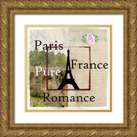 Old Tower Gold Ornate Wood Framed Art Print with Double Matting by Phillip, Jamie