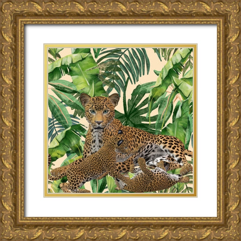 Friendly Jungle 4 Gold Ornate Wood Framed Art Print with Double Matting by Phillip, Jamie