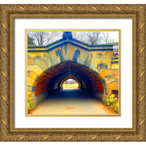 Prospect Tunnel Gold Ornate Wood Framed Art Print with Double Matting by Phillip, Jamie