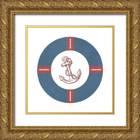 Float Gold Ornate Wood Framed Art Print with Double Matting by Phillip, Jamie