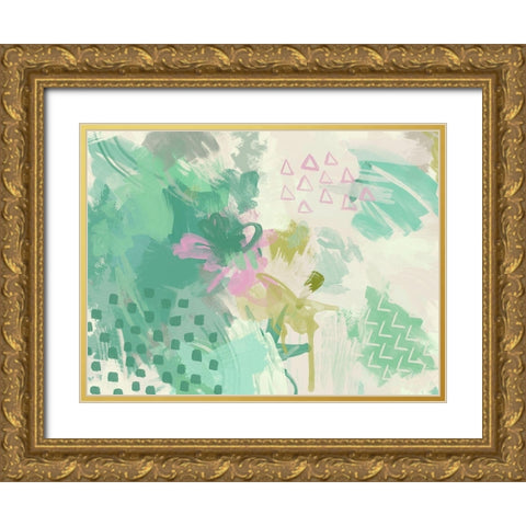 Walk in the Park Gold Ornate Wood Framed Art Print with Double Matting by Urban Road