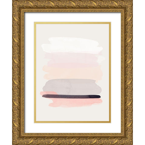 Shimmer Gold Ornate Wood Framed Art Print with Double Matting by Urban Road