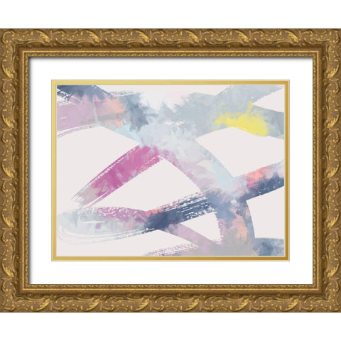 Pink Lemonade Gold Ornate Wood Framed Art Print with Double Matting by Urban Road