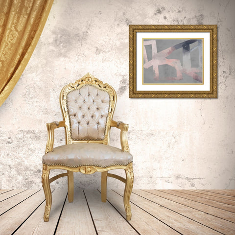 Etched Gold Ornate Wood Framed Art Print with Double Matting by Urban Road
