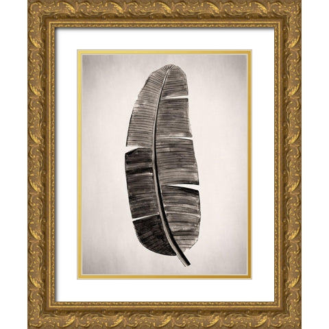 Verdure II Sepia Gold Ornate Wood Framed Art Print with Double Matting by Urban Road