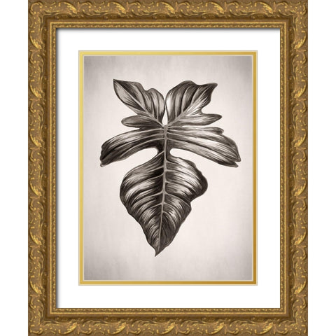 Verdure III Sepia Gold Ornate Wood Framed Art Print with Double Matting by Urban Road