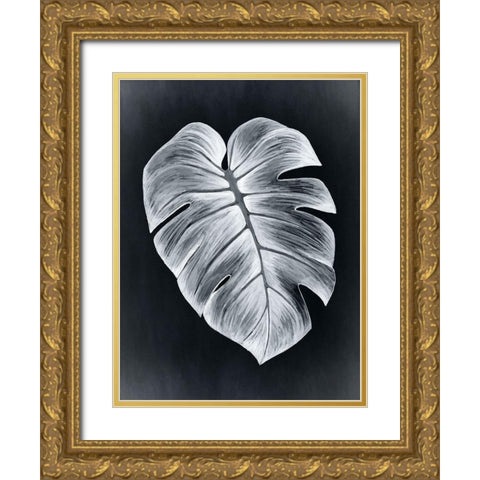 Verdure I Midnight Gold Ornate Wood Framed Art Print with Double Matting by Urban Road