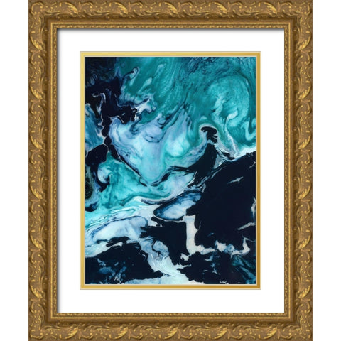 Lunar Gold Ornate Wood Framed Art Print with Double Matting by Urban Road