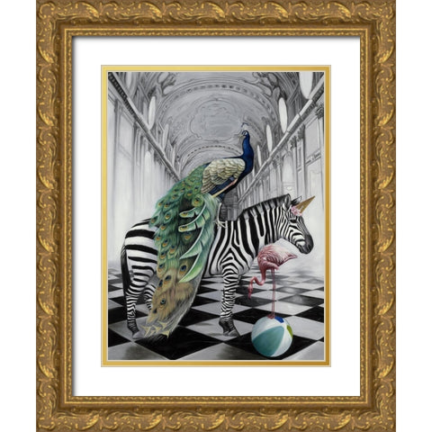 In Wonderland Gold Ornate Wood Framed Art Print with Double Matting by Urban Road