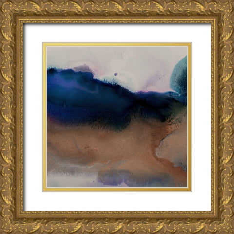 Burnished II Gold Ornate Wood Framed Art Print with Double Matting by Urban Road