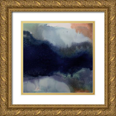 Burnished III Gold Ornate Wood Framed Art Print with Double Matting by Urban Road