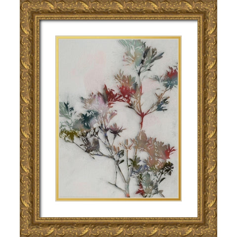 Winter Posy II Gold Ornate Wood Framed Art Print with Double Matting by Urban Road