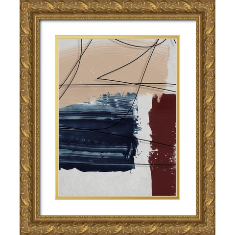 French Quarter II Gold Ornate Wood Framed Art Print with Double Matting by Urban Road