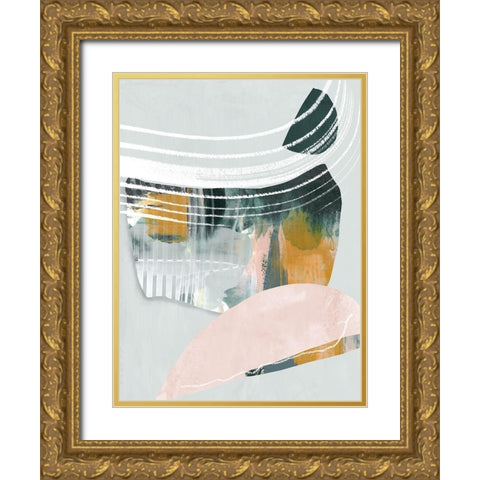 Opus II Gold Ornate Wood Framed Art Print with Double Matting by Urban Road