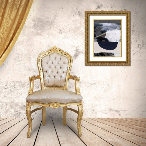 Lone Wolf I Gold Ornate Wood Framed Art Print with Double Matting by Urban Road