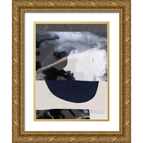 Lone Wolf I Gold Ornate Wood Framed Art Print with Double Matting by Urban Road
