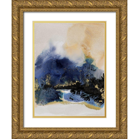 Starlight I Gold Ornate Wood Framed Art Print with Double Matting by Urban Road