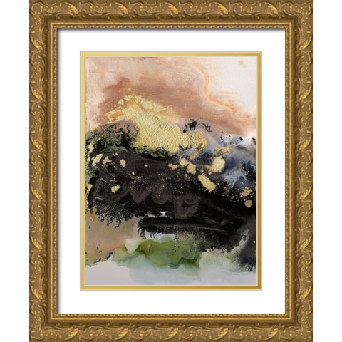Gold Fever IV Gold Ornate Wood Framed Art Print with Double Matting by Urban Road