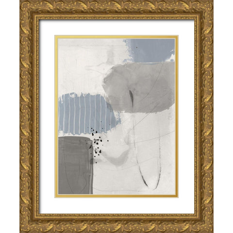 Concrete Decision II Gold Ornate Wood Framed Art Print with Double Matting by Urban Road