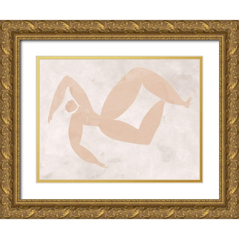 Amelie Cut-Out III Gold Ornate Wood Framed Art Print with Double Matting by Urban Road