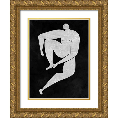 Monique Cut-Out I Gold Ornate Wood Framed Art Print with Double Matting by Urban Road