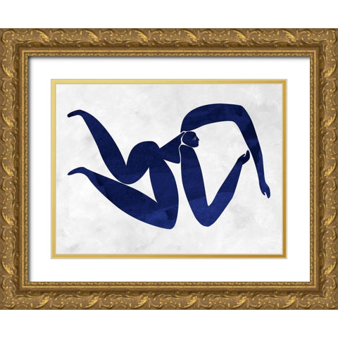 Gertrude Cut-Out IV Gold Ornate Wood Framed Art Print with Double Matting by Urban Road