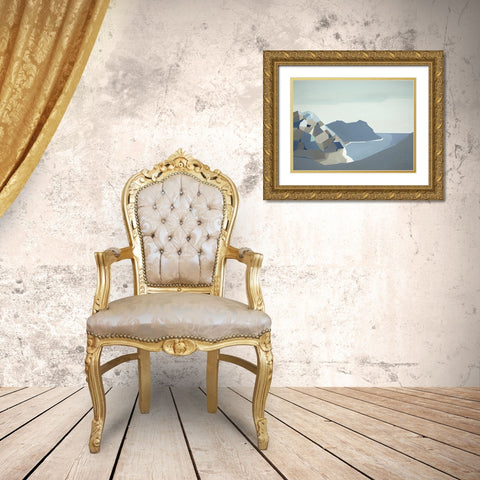 Cradle Mountain Gold Ornate Wood Framed Art Print with Double Matting by Urban Road
