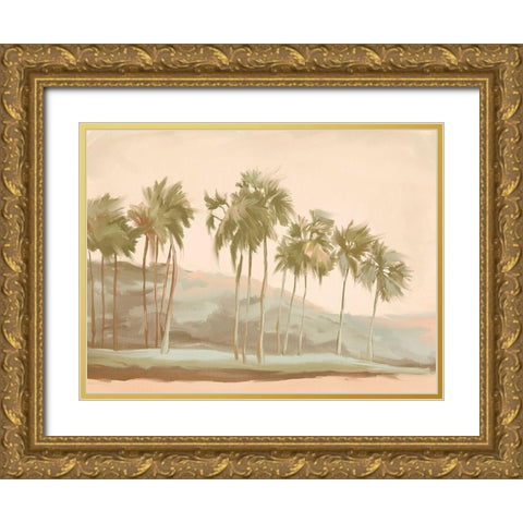 Isle of Paradise Gold Ornate Wood Framed Art Print with Double Matting by Urban Road
