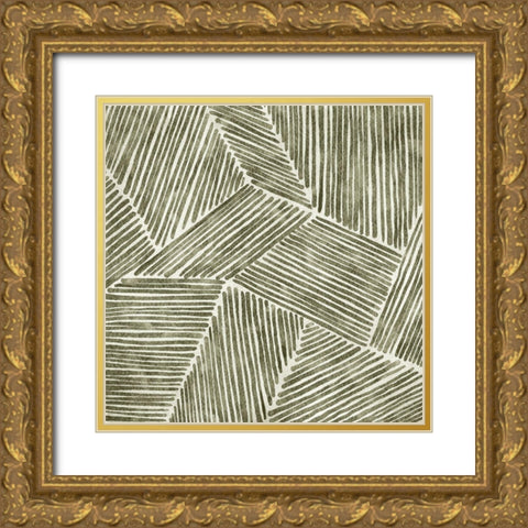 Infinite III Gold Ornate Wood Framed Art Print with Double Matting by Urban Road