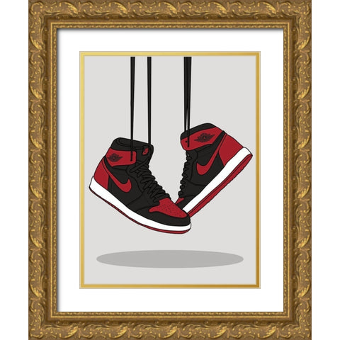 Taking Flight Gold Ornate Wood Framed Art Print with Double Matting by Urban Road