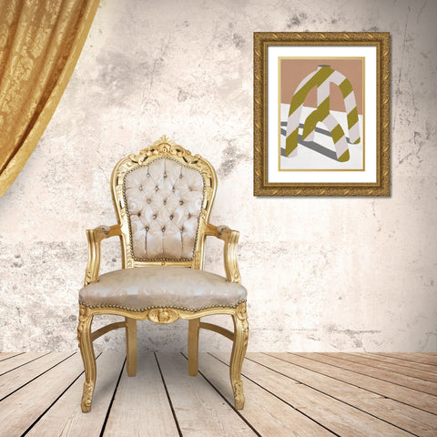 Sahara Gold Ornate Wood Framed Art Print with Double Matting by Marrakech