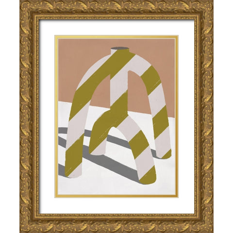 Sahara Gold Ornate Wood Framed Art Print with Double Matting by Marrakech