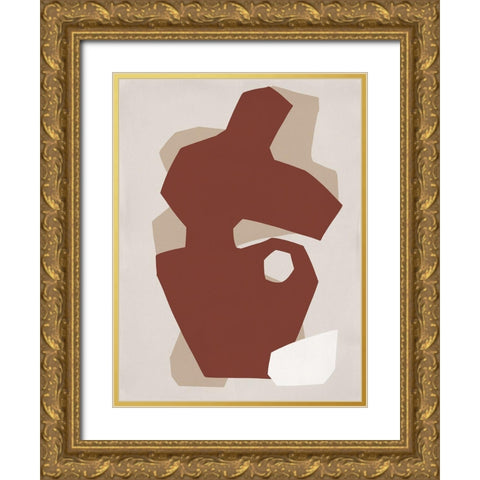 Imperfect  Gold Ornate Wood Framed Art Print with Double Matting by Marrakech