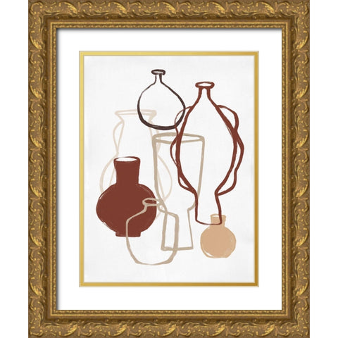 Open Air Market III Gold Ornate Wood Framed Art Print with Double Matting by Marrakech