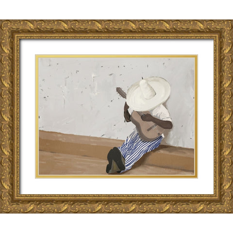 Suenos musicales Landscape Gold Ornate Wood Framed Art Print with Double Matting by Urban Road