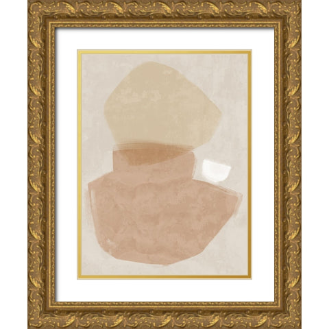 Balanced Blush Gold Ornate Wood Framed Art Print with Double Matting by Urban Road
