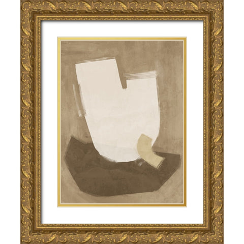 Laid-Back Brown Gold Ornate Wood Framed Art Print with Double Matting by Urban Road