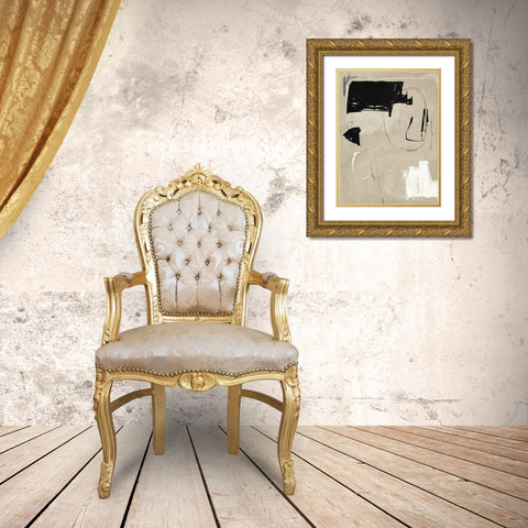 Back To The Drawing Board III Gold Ornate Wood Framed Art Print with Double Matting by Urban Road