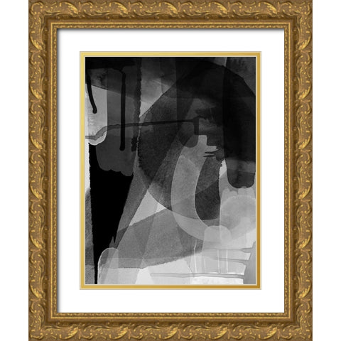 Lampblack Gold Ornate Wood Framed Art Print with Double Matting by Urban Road