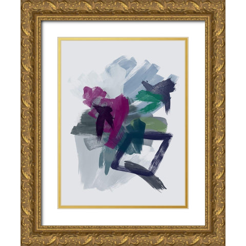 Nightfall Gold Ornate Wood Framed Art Print with Double Matting by Urban Road