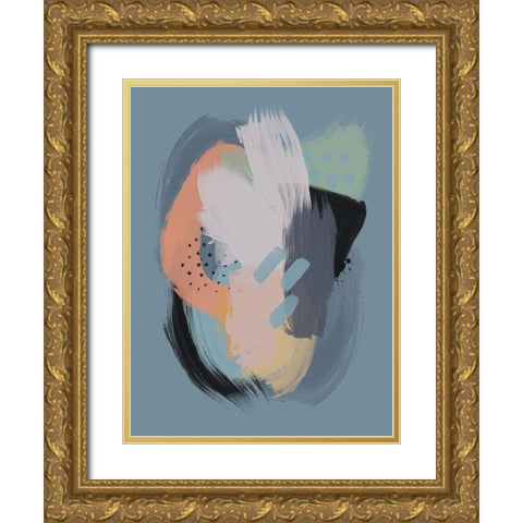 Celestial Sky Gold Ornate Wood Framed Art Print with Double Matting by Urban Road