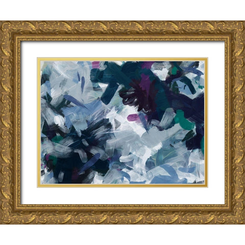 Riptide Gold Ornate Wood Framed Art Print with Double Matting by Urban Road