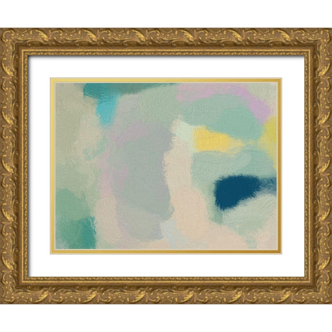 Twist of Lime Gold Ornate Wood Framed Art Print with Double Matting by Urban Road
