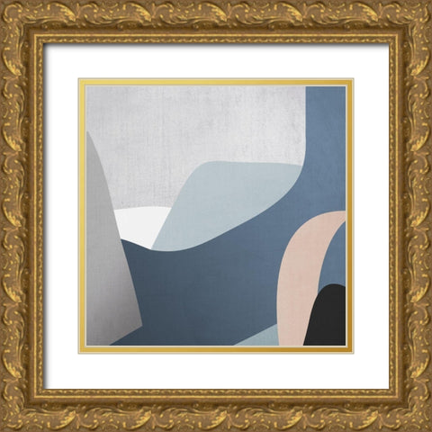 Facade Gold Ornate Wood Framed Art Print with Double Matting by Urban Road